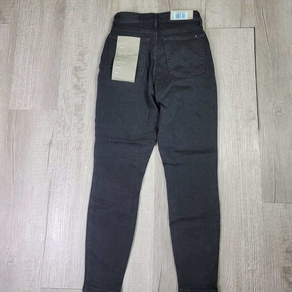 Everlane The Curvy Way-High Skinny Jean Black 28 Crop - Picture 7 of 7